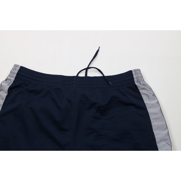 Vintage Nike Mens XL Travis Scott Mini Swoosh Heavy Mesh Basketball Shorts Blue - Picture 9 of 11